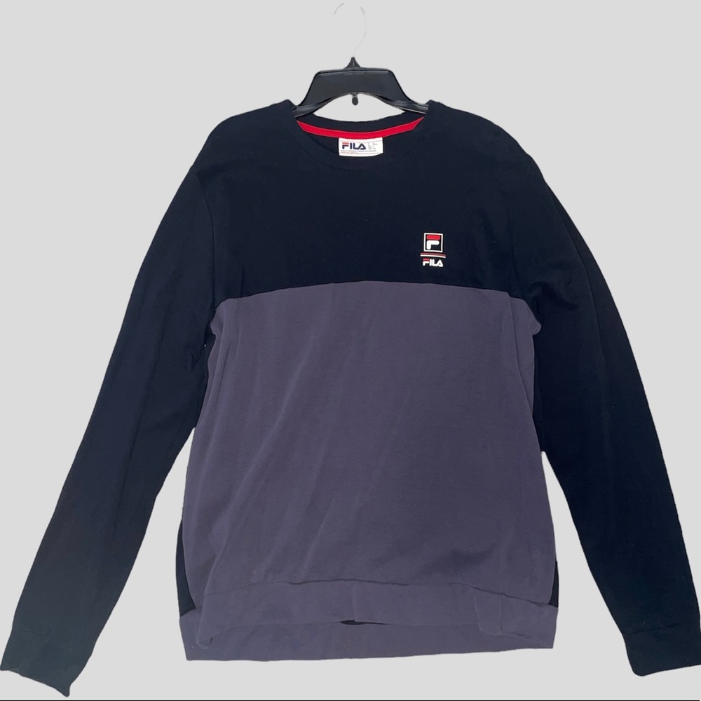 FILA Men’s Long Sleeve Crew Neck Lightweight Sweatshirt